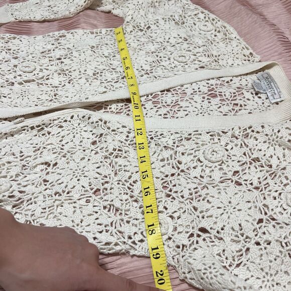 Melbourne Elements Women’s Crotchet Lightweight Cardigan Size M - Picture 4 of 8